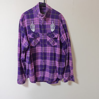 Supreme x HYSTERIC GLAMOUR Plaid Flannel Shirt "Purple"