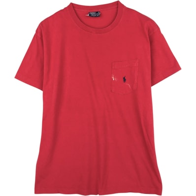 古着 90年代 ラルフローレン Ralph Lauren POLO by Ralph Lauren 半袖 ワンポイントロゴポケットTシャツ USA製 メンズS相当 ヴィンテージ/eaa621645