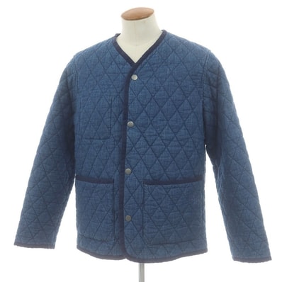 【中古】アーペーセー A.P.C. × JESSICA OGDEN キルティング 中綿ブルゾン ブルー【サイズM】【メンズ】