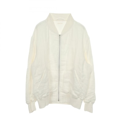 コモリ COMOLI ジップアップ ブルゾン 衣料品 アウター ファブリック メンズ ホワイト系 【中古】