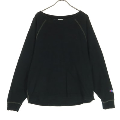 Champion チャンピオン ワンポイントロゴ 長袖 Tシャツ F ブラック ロンT