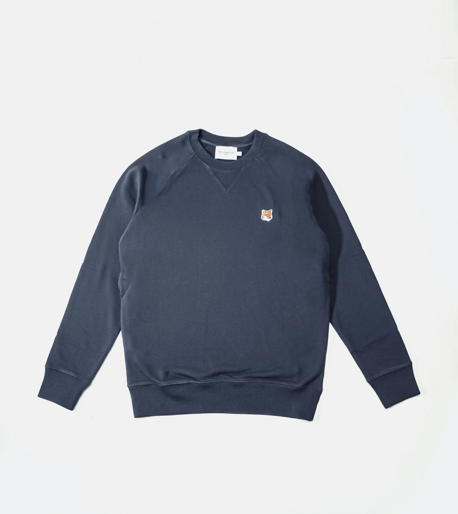 Maison Kitsune Fox Head Patch Regular Sweatshirt "Ink blue"