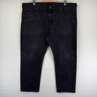 古着 リーバイス Levi's デニム パンツ 501 ボタンフライ 5ポケット ストレート ジーンズ ジーパン W44 L30 ブラック系 メンズ