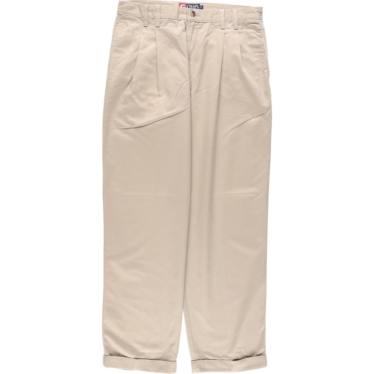 古着 ラルフローレン Ralph Lauren CHAPS チャップス ツータック チノパンツ メンズw33相当/eaa680720