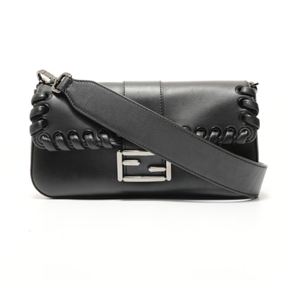 フェンディ FENDI レザー マンマバケット ショルダーバッグ【中古】