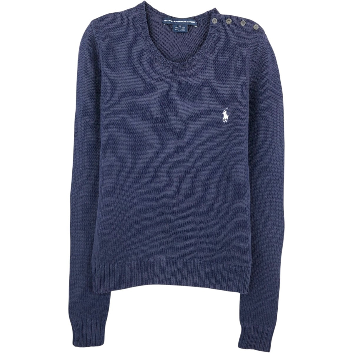 古着 ラルフローレン Ralph Lauren RALPH LAUREN SPORT コットンニットセーター レディースS相当/eaa679859