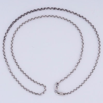 Chrome Hearts Roll Chain Necklace "Silver"