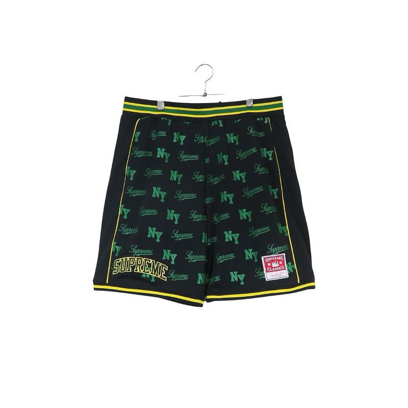 Supreme x Mitchell & Ness Monogram Basketball Short "Black"