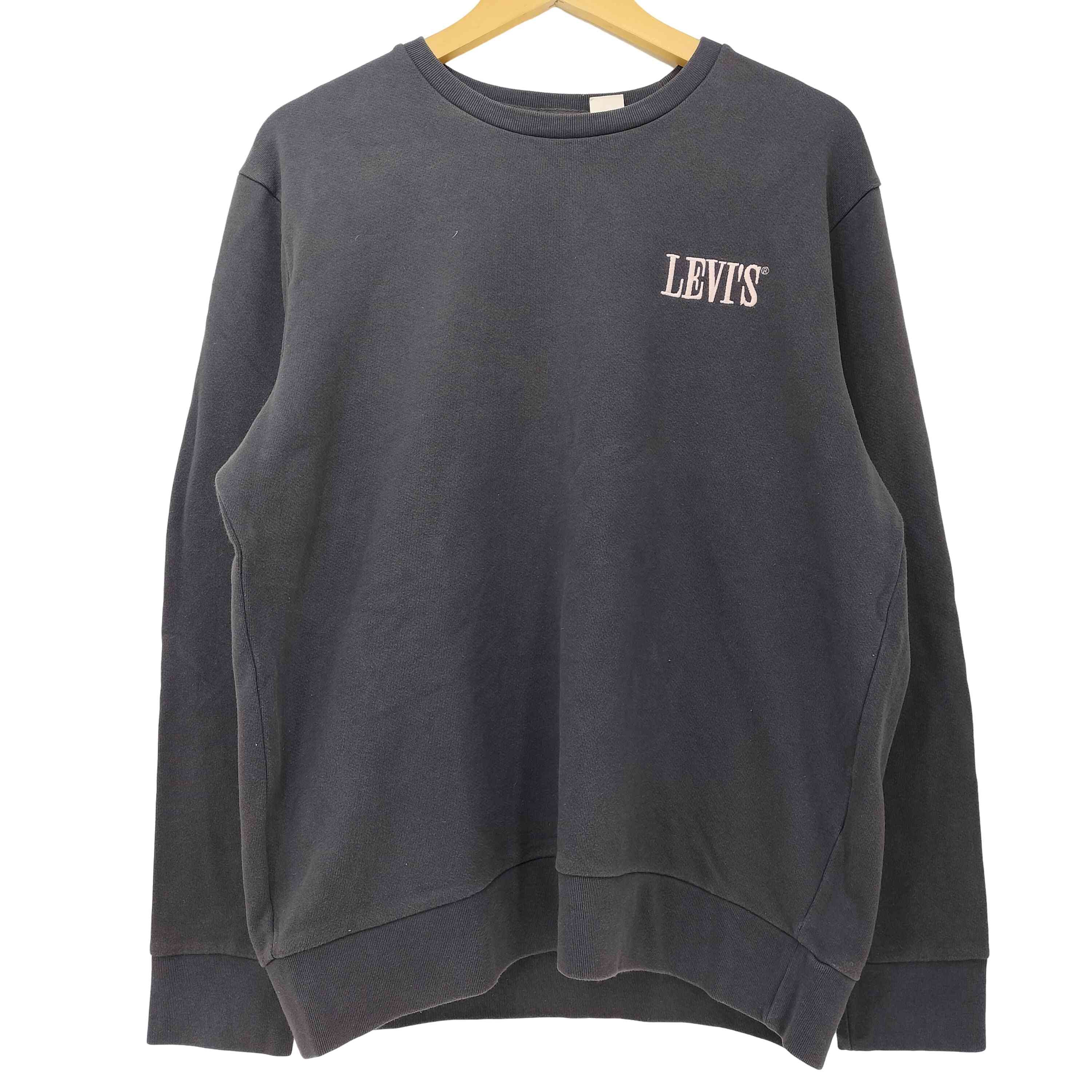 ロゴ刺繍 フレンチテリー クルーネック スウェット【1142522371806】