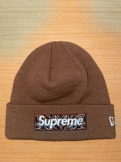 Supreme New Era® Box Logo Beanie "Brown"