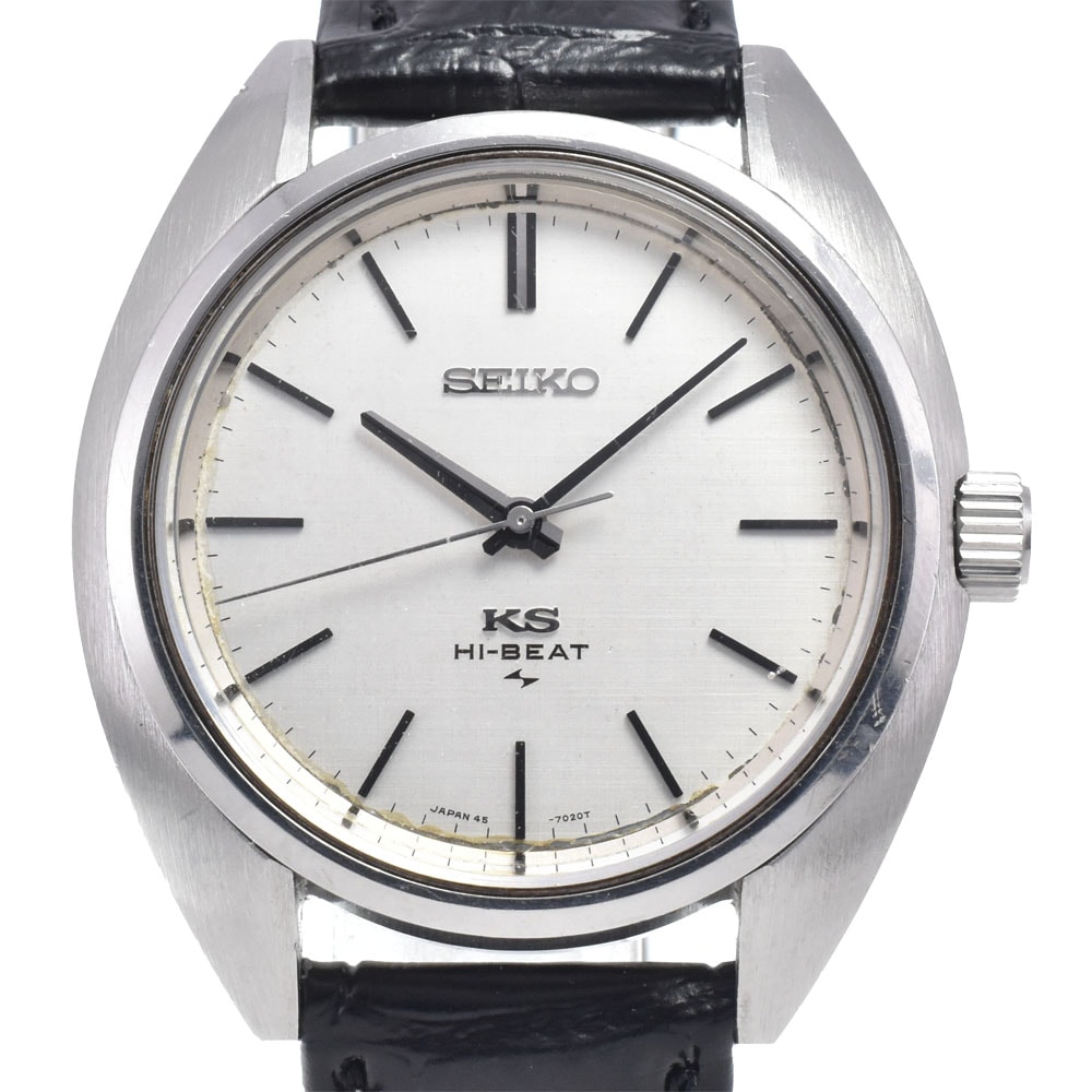 セイコー SEIKO 45-7010 キングセイコー HI-BATE シルバー 手巻き メンズ 腕時計 K#147920