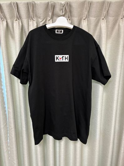 Kith x Peanuts Snoopy Classic Logo Tee "Black"