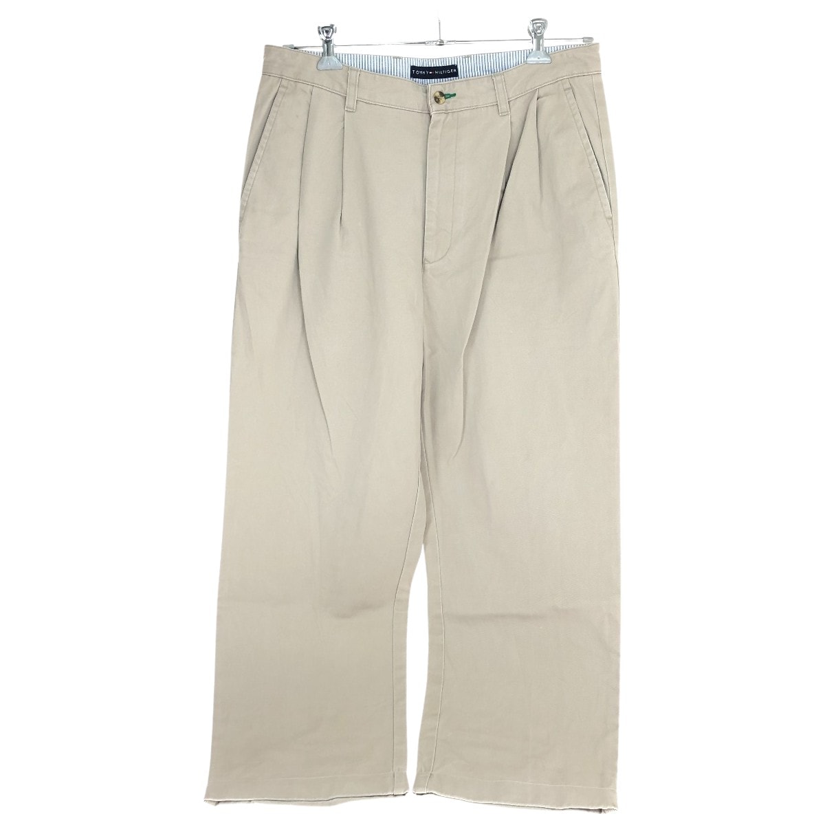 TOMMY HILFIGER トミーヒルフィガー パンツ タックパンツ SIZE W35×L30  ベージュ