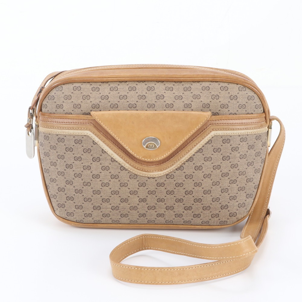 ■美品 グッチ マイクロGGショルダーバッグ