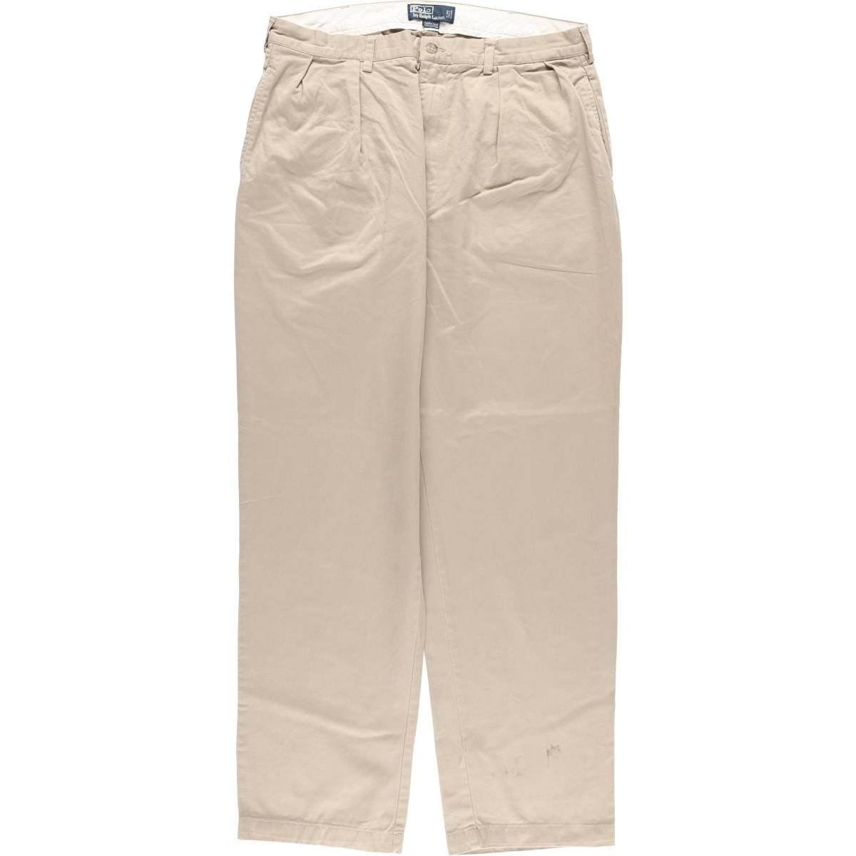 古着 ラルフローレン Ralph Lauren POLO by Ralph Lauren ANDREW PANT ツータック チノパンツ メンズw36相当/eaa567633