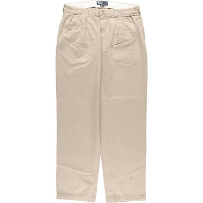 古着 ラルフローレン Ralph Lauren POLO by Ralph Lauren ANDREW PANT ツータック チノパンツ メンズw36相当/eaa567633