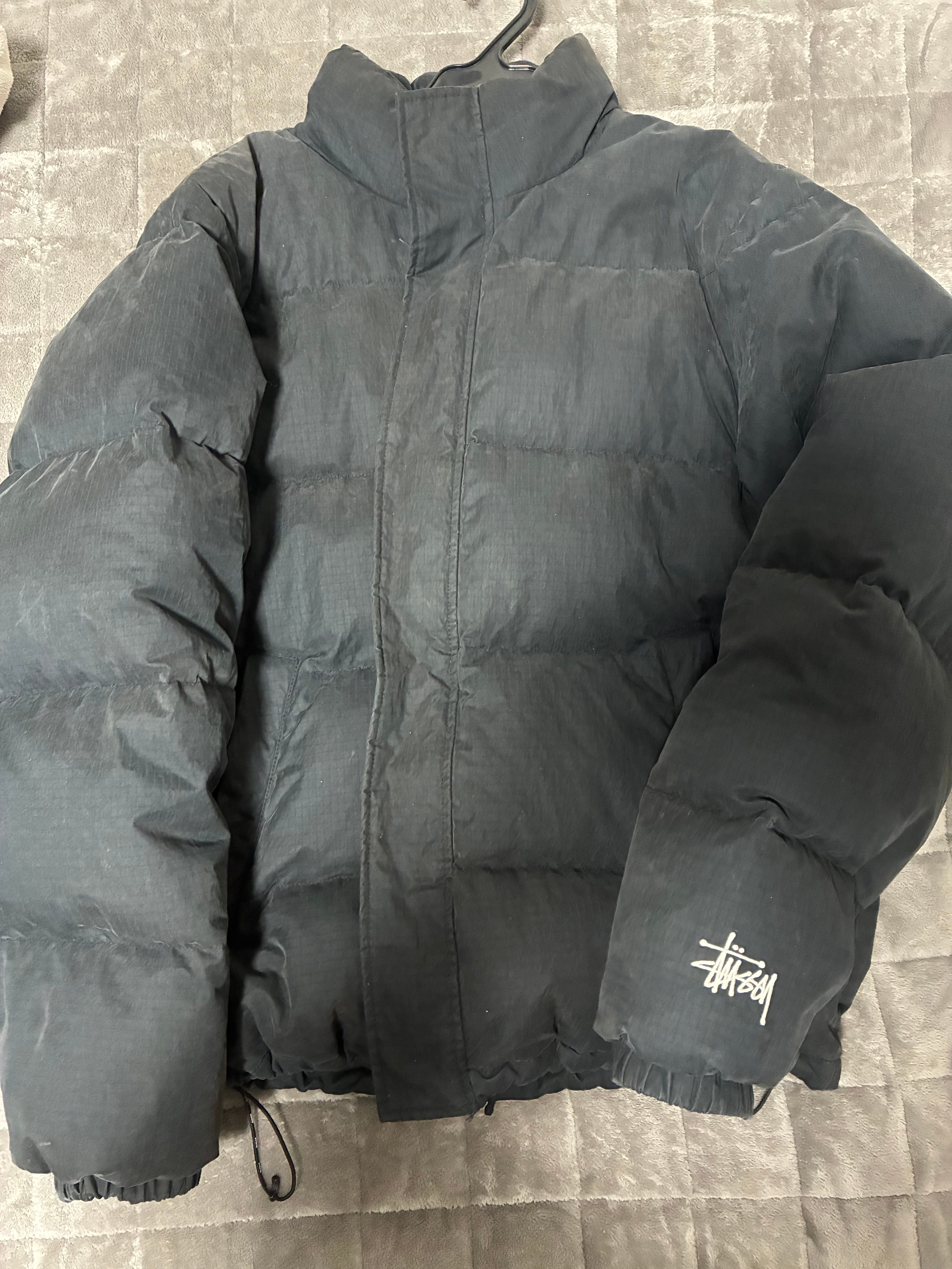 Stussy Ripstop Down Puffer Jacket 22FW "Black"