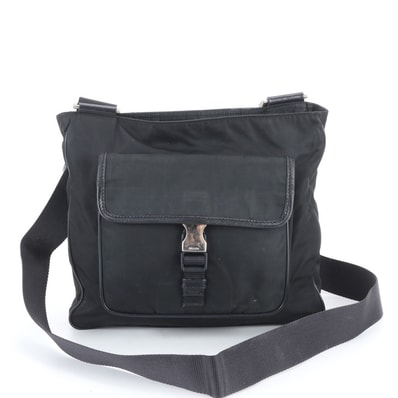 ■美品 プラダ テスート ナイロントライアングルロゴショルダーバッグ