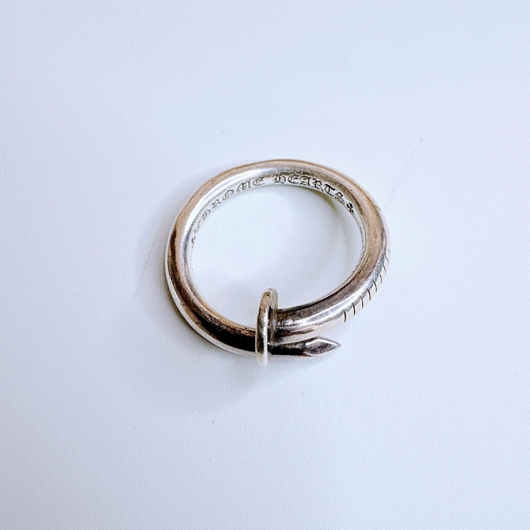 Chrome Hearts Nail Flat Ring シルバー