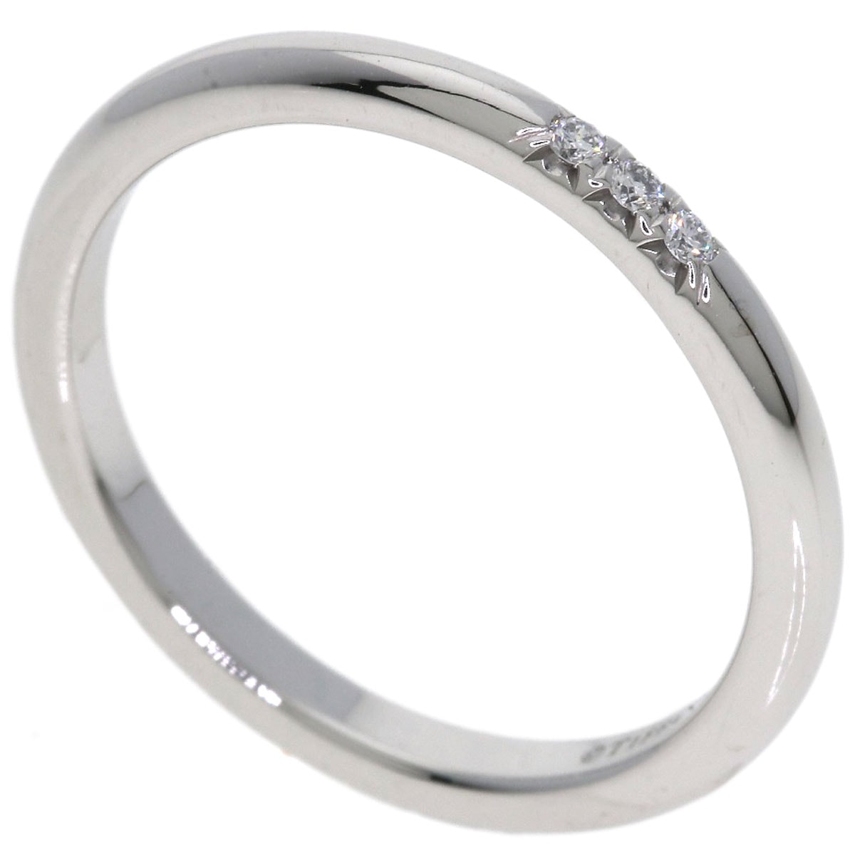 TIFFANY&Co. ティファニー フォーエバー 3P ダイヤモンド リング・指輪 PT950 レディース [中古]