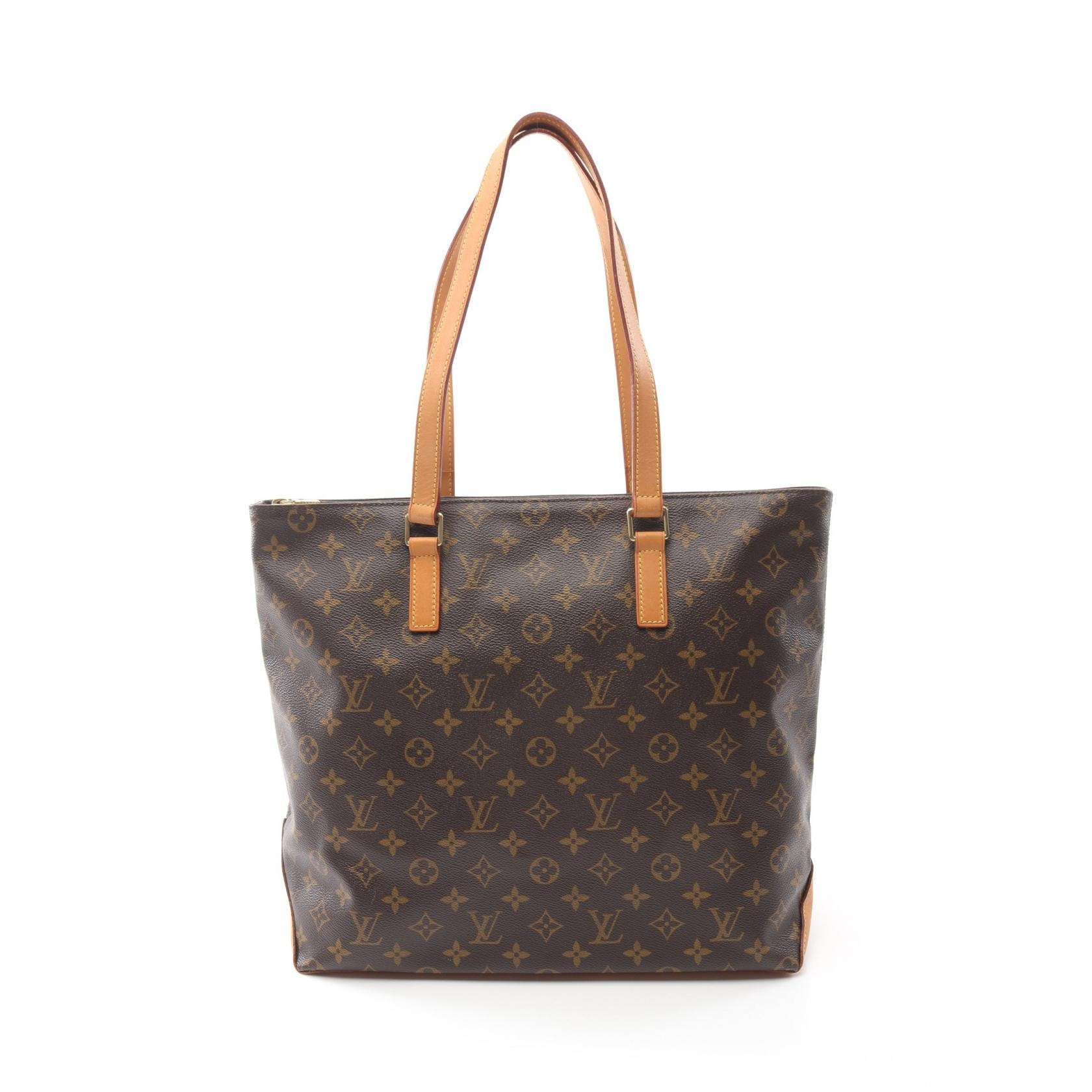 ルイ・ヴィトン LOUIS VUITTON カバメゾ トートバッグ バッグ PVCコーティングキャンバス レザー モノグラム レディース ブラウン系 M51151 【中古】