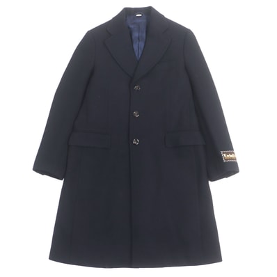 良品 グッチ チェスターコート ネイビー メンズ 44 661210