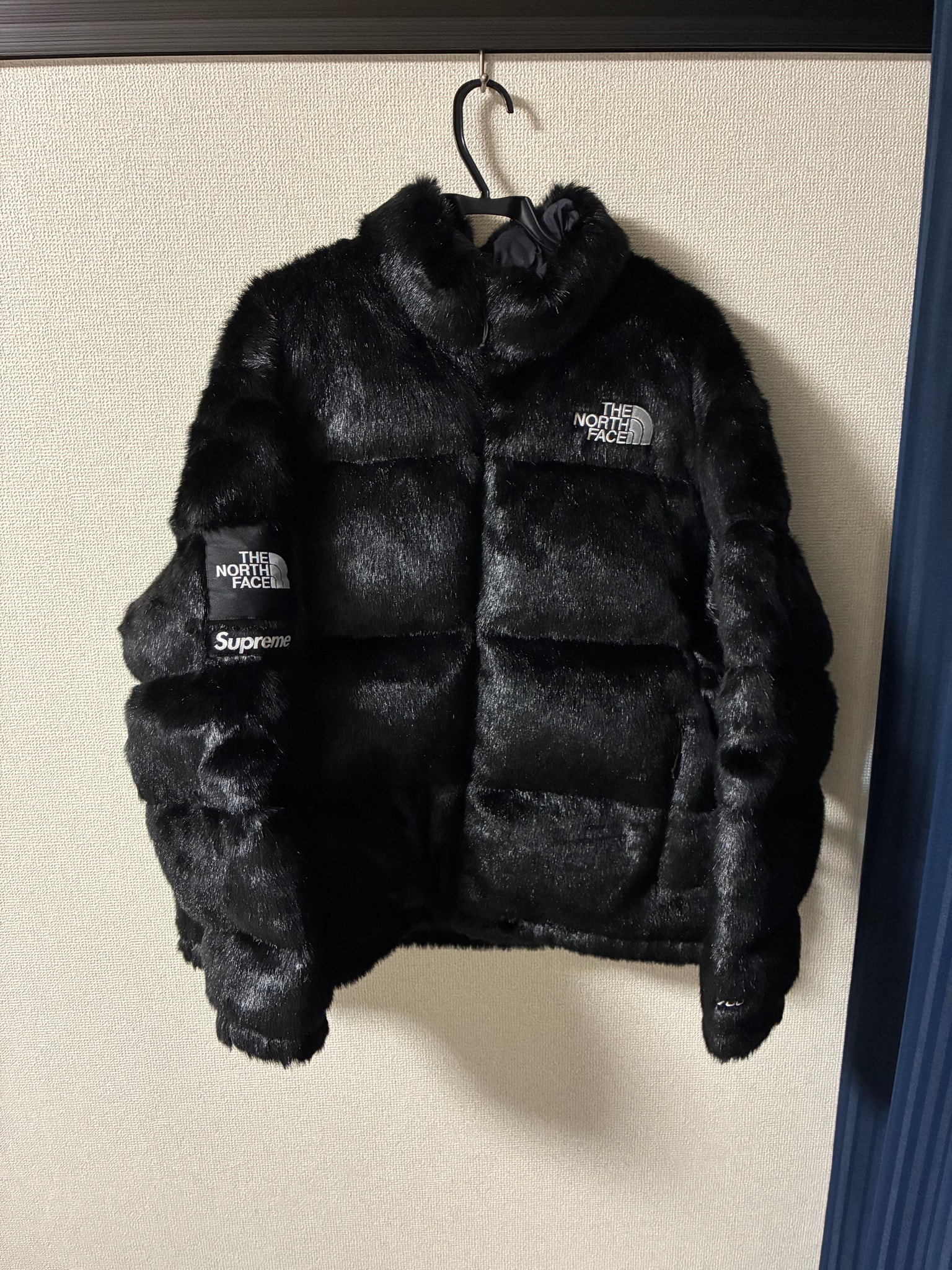 Supreme x The North Face Faux Fur Nuptse Jacket "Black"