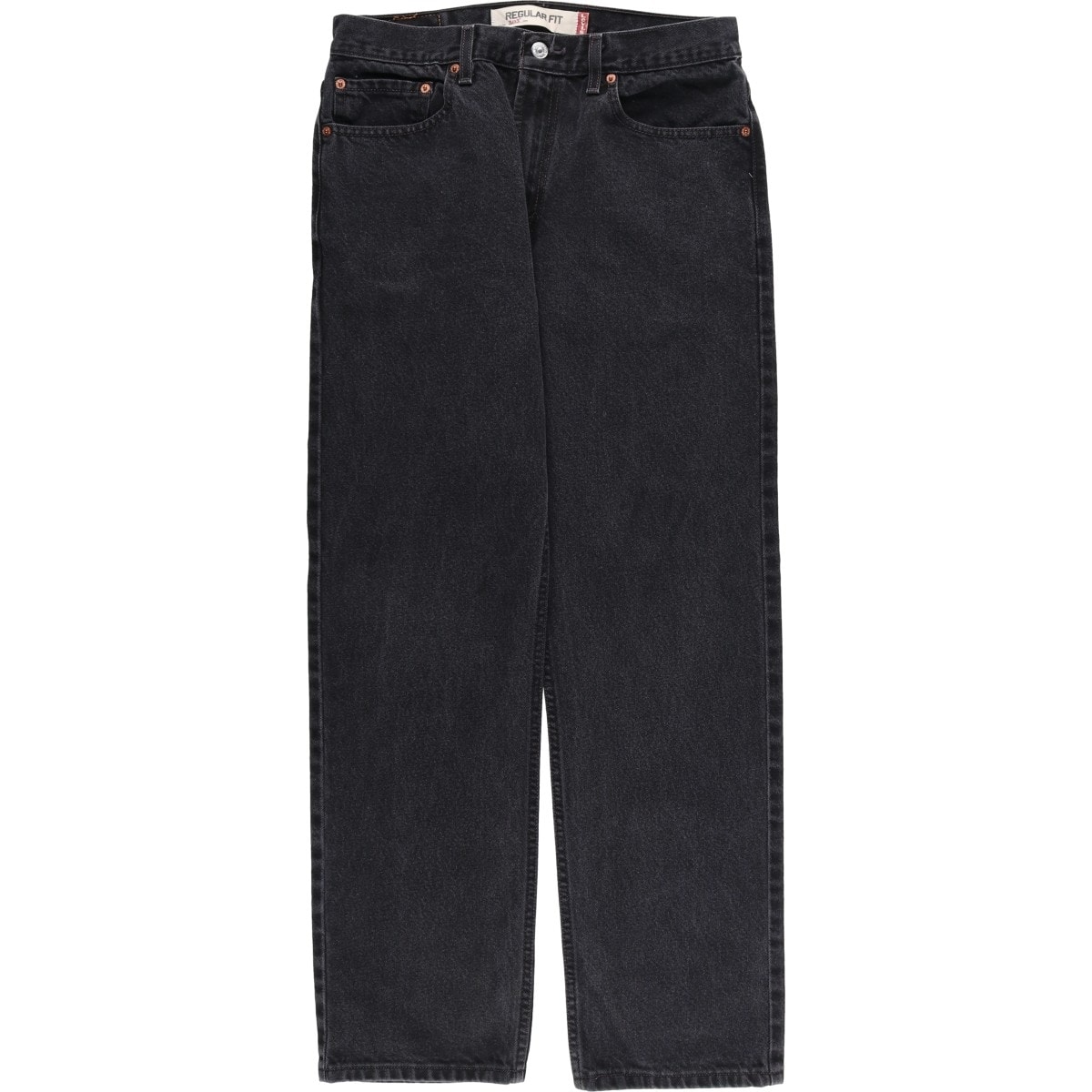 古着 00年代 リーバイス Levi's 505 REGULAR FIT ブラックデニム テーパードデニムパンツ メンズw32相当 ワイドパンツ/eaa617268