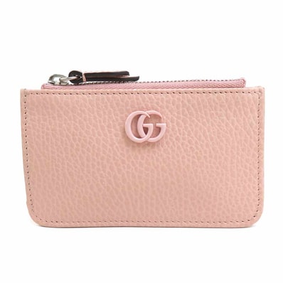 グッチ GUCCI コインケース レザー ピンク レディース 701070【中古】 56497a