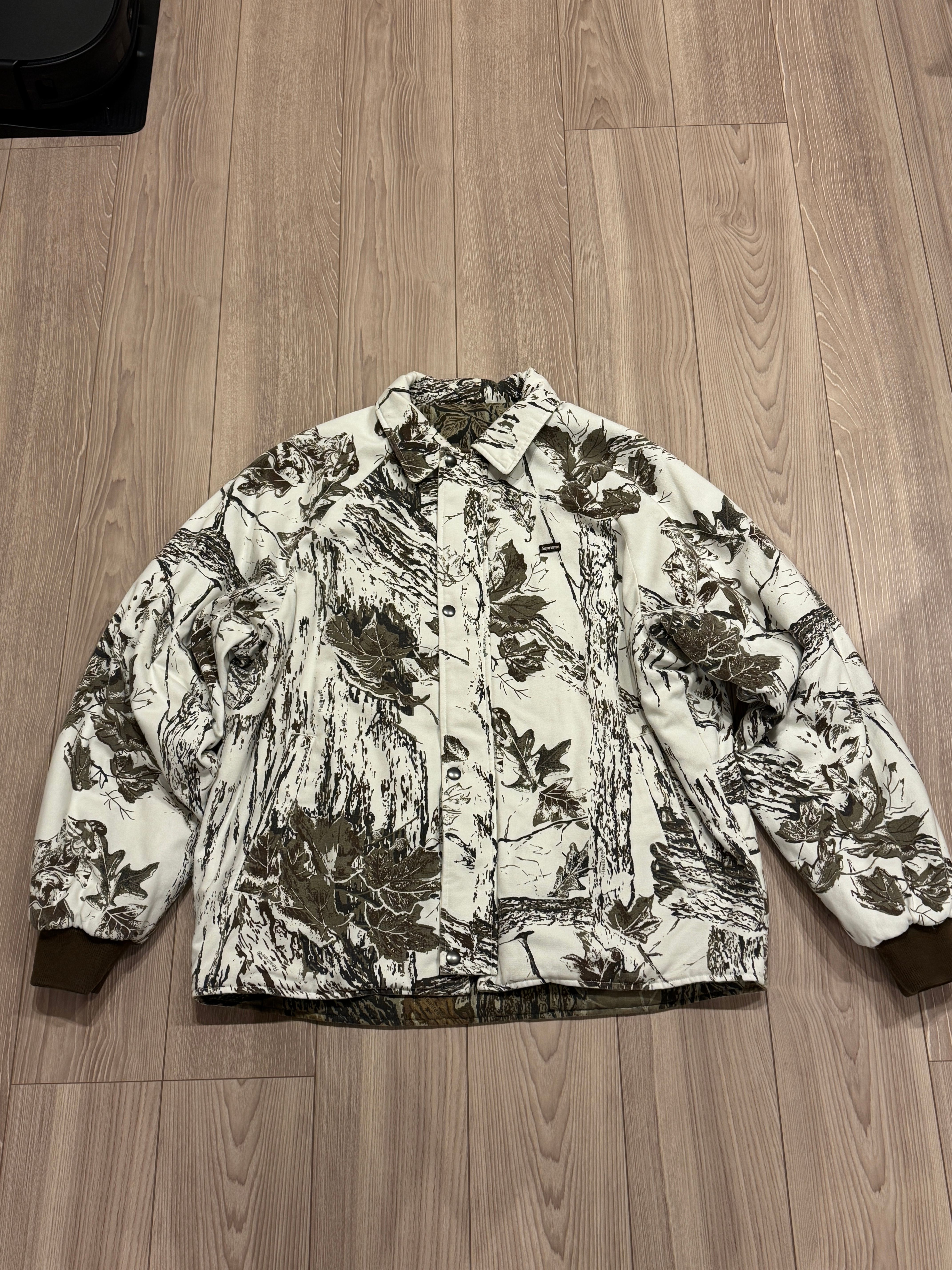 Supreme RealTree Reversible Quilted Work Jacket "Snow Camo"