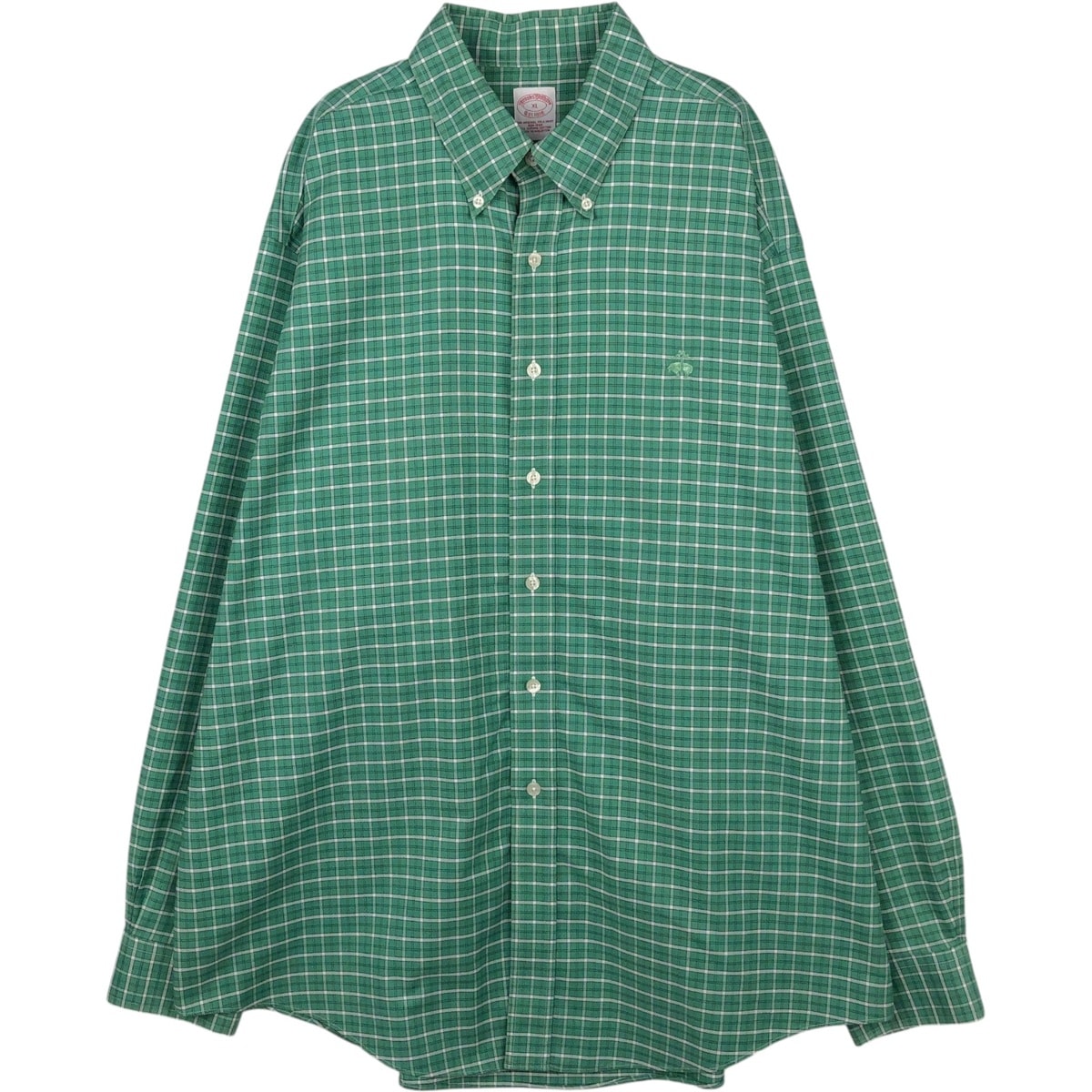 古着 ブルックスブラザーズ Brooks Brothers Est.1818 長袖 ボタンダウンチェックシャツ メンズXL相当/eaa652105