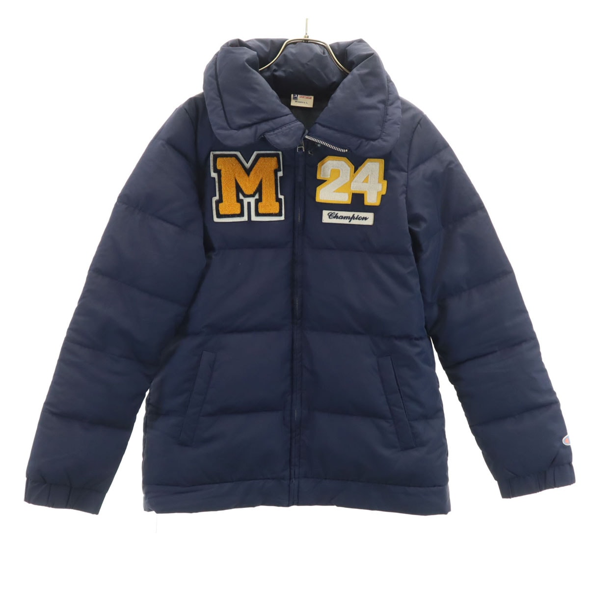 Champion チャンピオン ランタグ ダウンジャケット L ネイビー