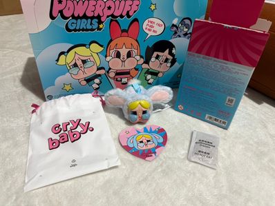 POP MART CRYBABY x Powerpuff Girls Series Plush BUNNY BUBBLES