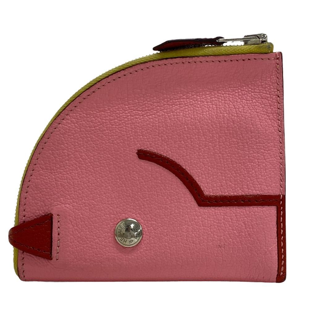 エルメス HERMES コインケース パドック シェブルミゾル ピンク