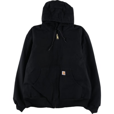 古着 カーハート Carhartt アクティブジャケット 中綿入り ダックフルジップパーカー USA製 メンズXL相当/eaa613335