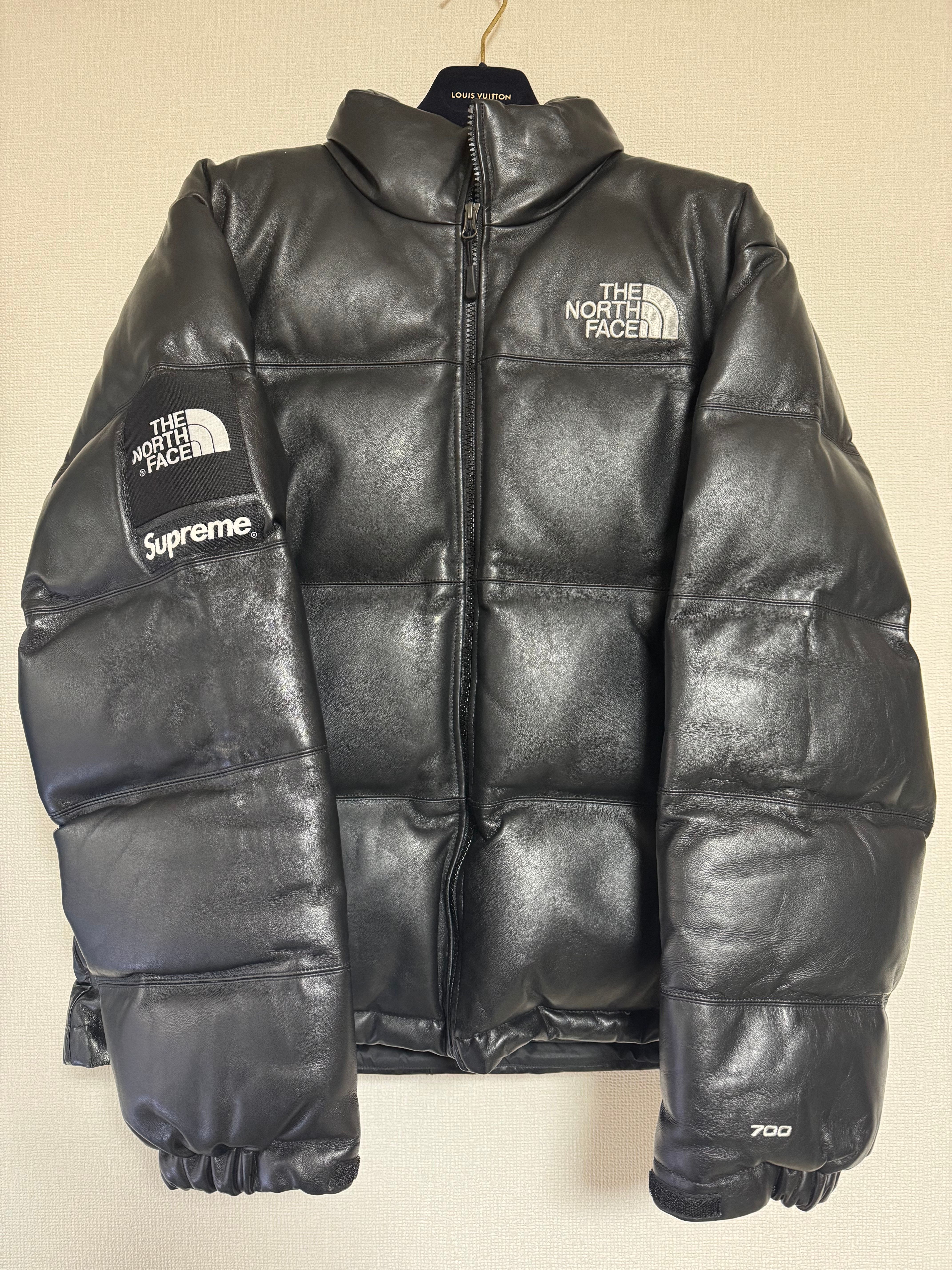 Supreme x The North Face Leather Nuptse Jacket "Black"