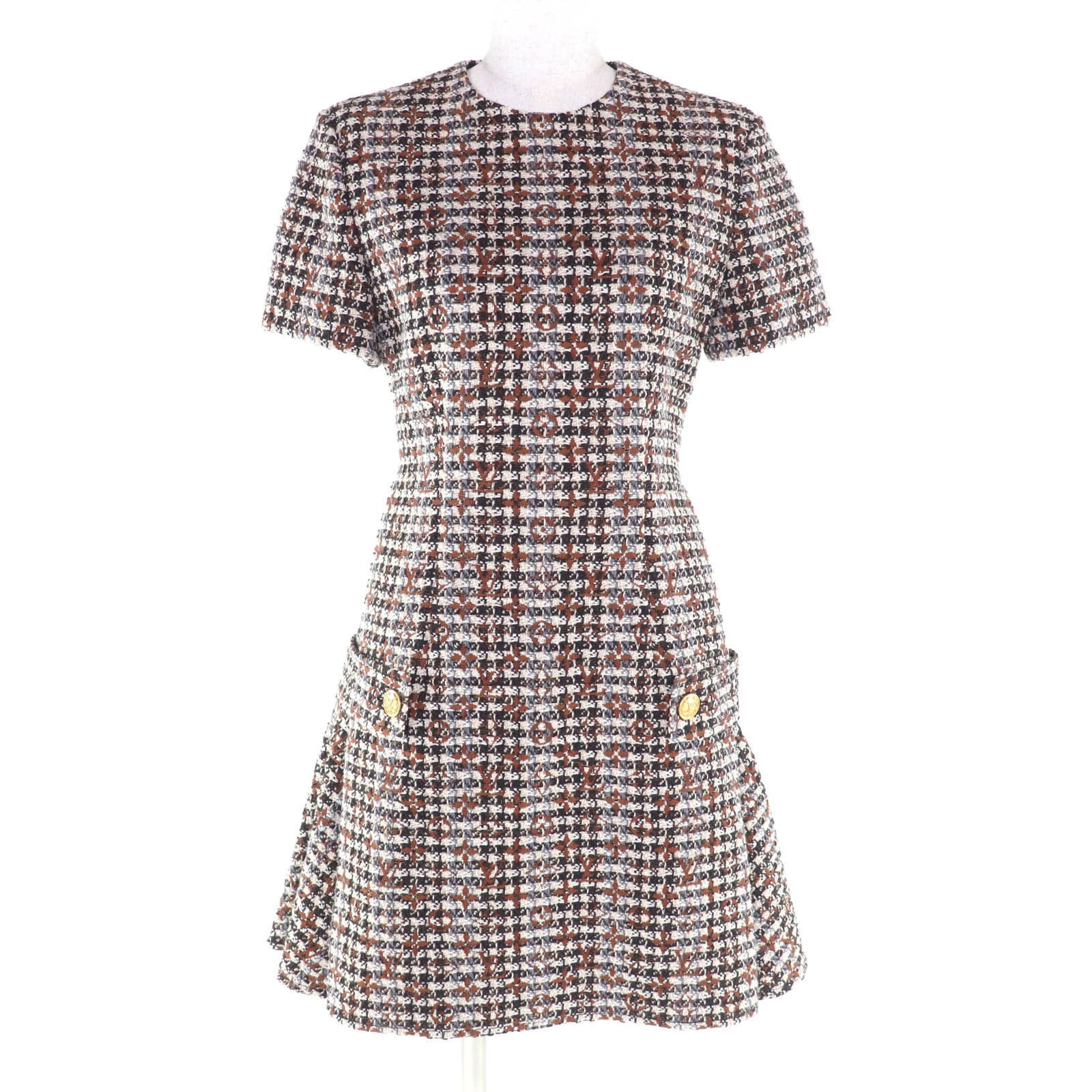 極美品 ルイヴィトン ワンピース マルチ レディース 34