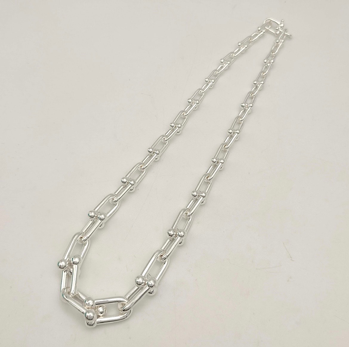 Tiffany & Co. HardWear Graduated Link Necklace "Silver"