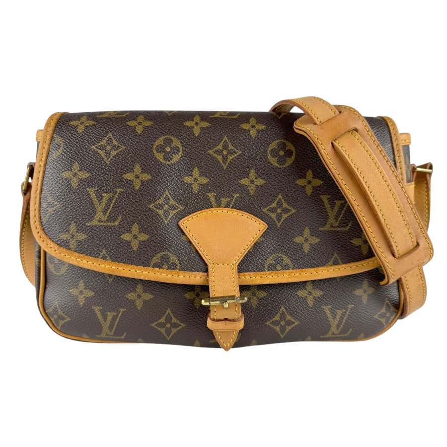 ルイ ヴィトン LOUIS VUITTON 斜め掛けショルダーバッグ モノグラム ソローニュ モノグラムキャンバス ブラウン ゴールド レディース M42250【中古】 z9595