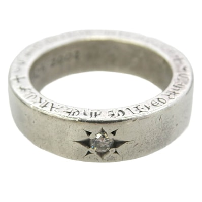 CHROME HEARTS クロムハーツ(原本無) リング 6mm SPACER PLN 6mmスペーサーリング プレーン アフターダイヤ シルバー系 13号【中古】