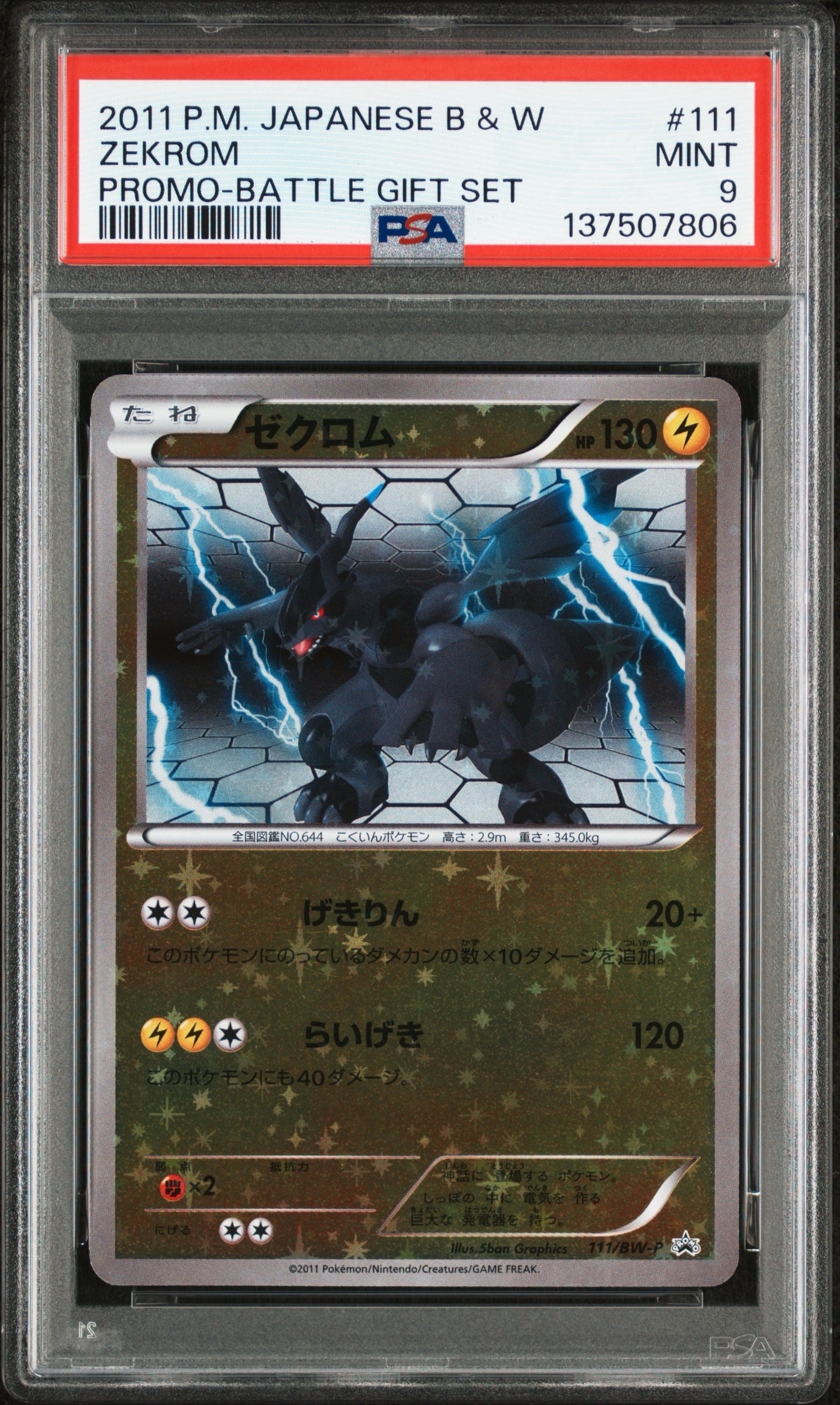 ゼクロム P [BW-P 111/BW-P](バトルギフトセット「ボルトロスVS