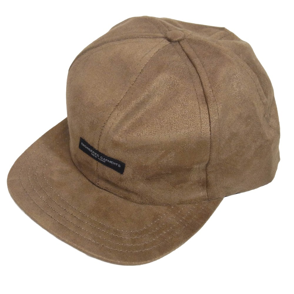Engineered Garments エンジニアードガーメンツ キャップ Polyester Fake Suede フェイクスエード ロゴ キャップ ブラウン系【中古】