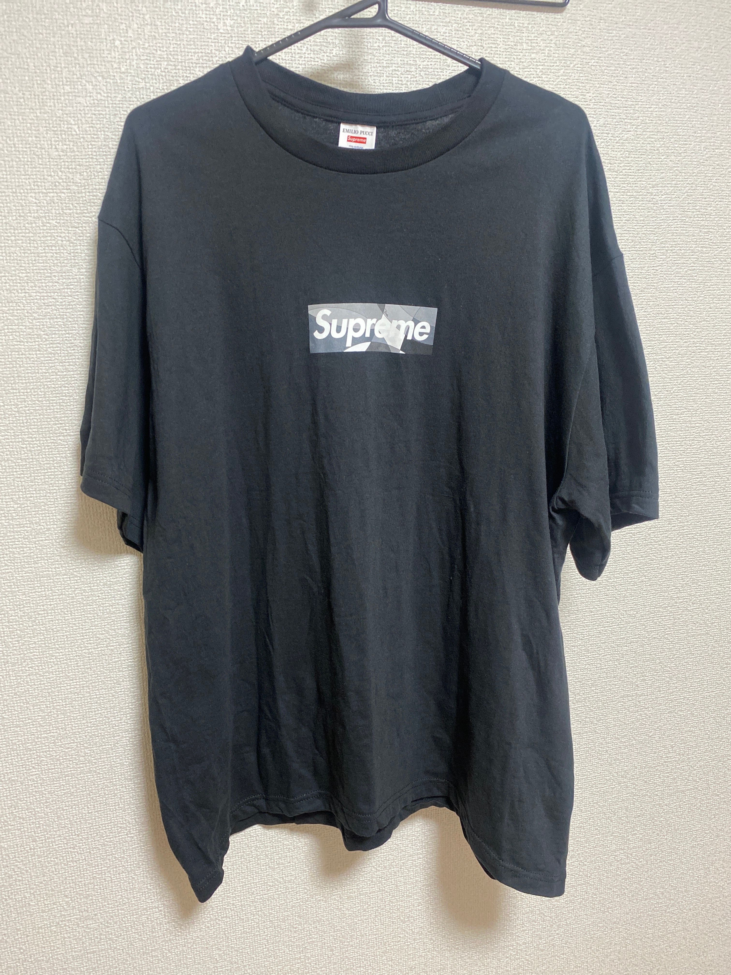 Supreme / Emilio Pucci® Box Logo Tee "Black/Black"
