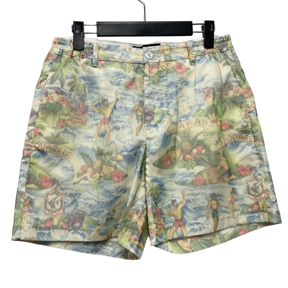 DSQUARED2 ディースクエアード 品番 S72MU0270 ハワイアン柄 ショーツ ショートパンツ サイズ 38 正規品 / B6787
