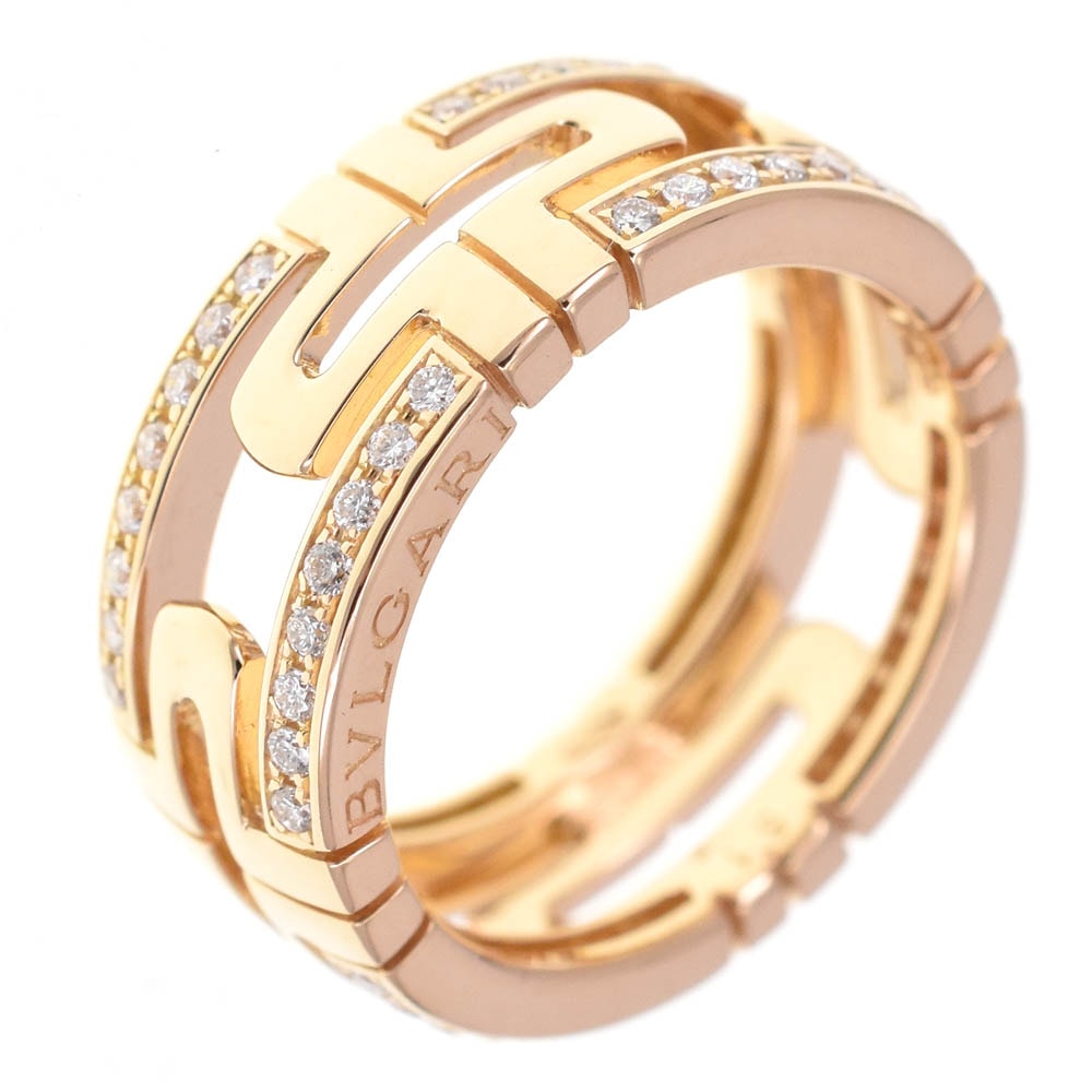 ブルガリ BVLGARI オープン パレンテシ ダイヤモンド リング サイズ51/JP11 K18YG レディース S#137878