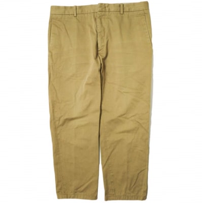 JIL SANDER ジルサンダー 18AW イタリア製 Cotton Twill Trousers コットンツイルトラウザーズパンツ JSUN310131MN24310082 46 BEIGE テーパード チノ ボトムス g15425