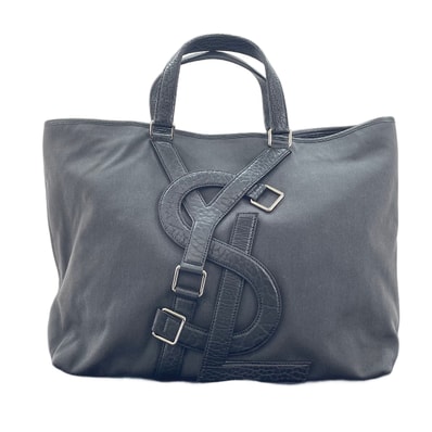 イヴ・サンローラン YSL キャンバス ヴァヴァン トートバッグ【中古】