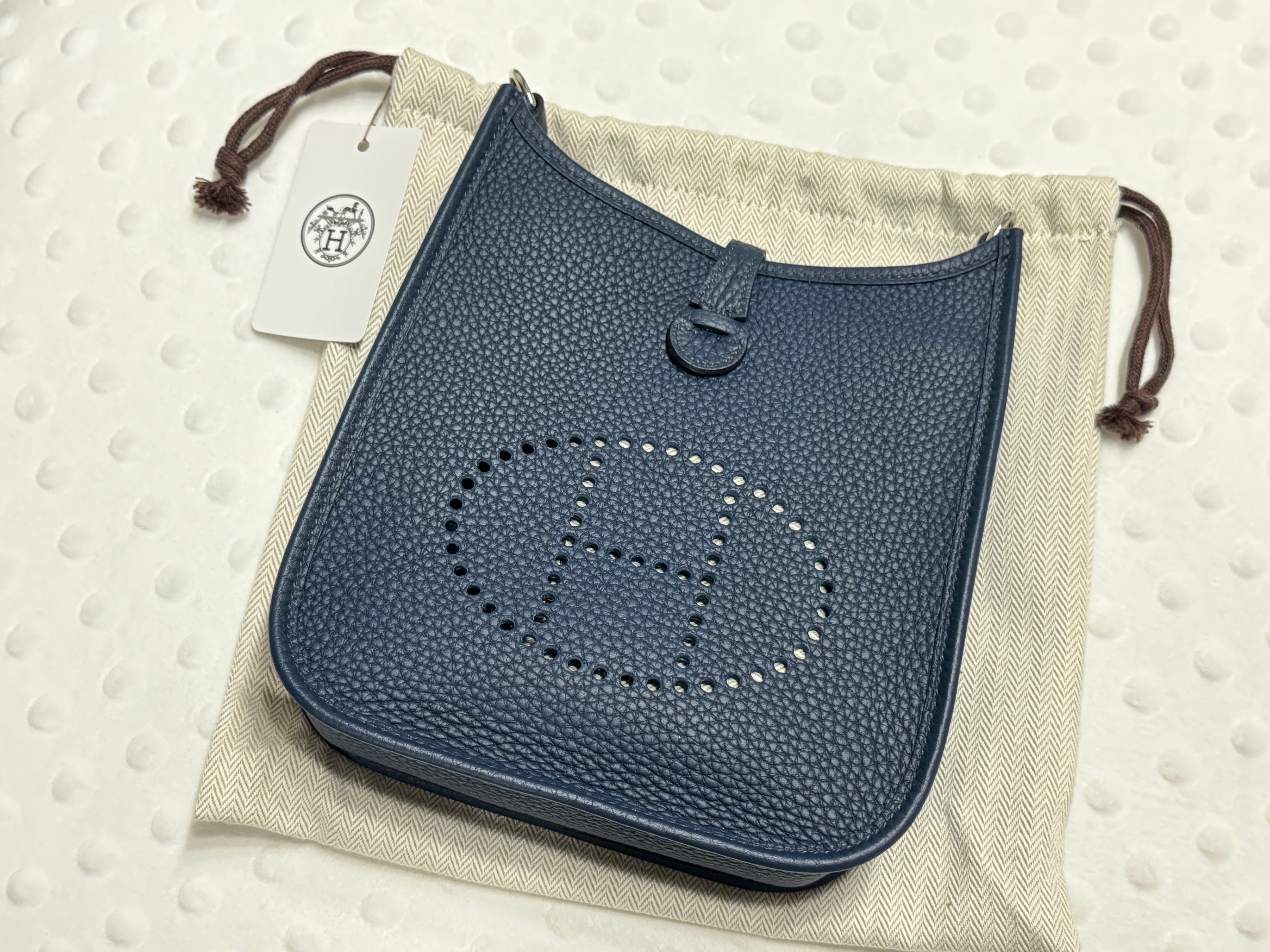 HERMES(エルメス)ミニエブリン TPM ネイビー系 