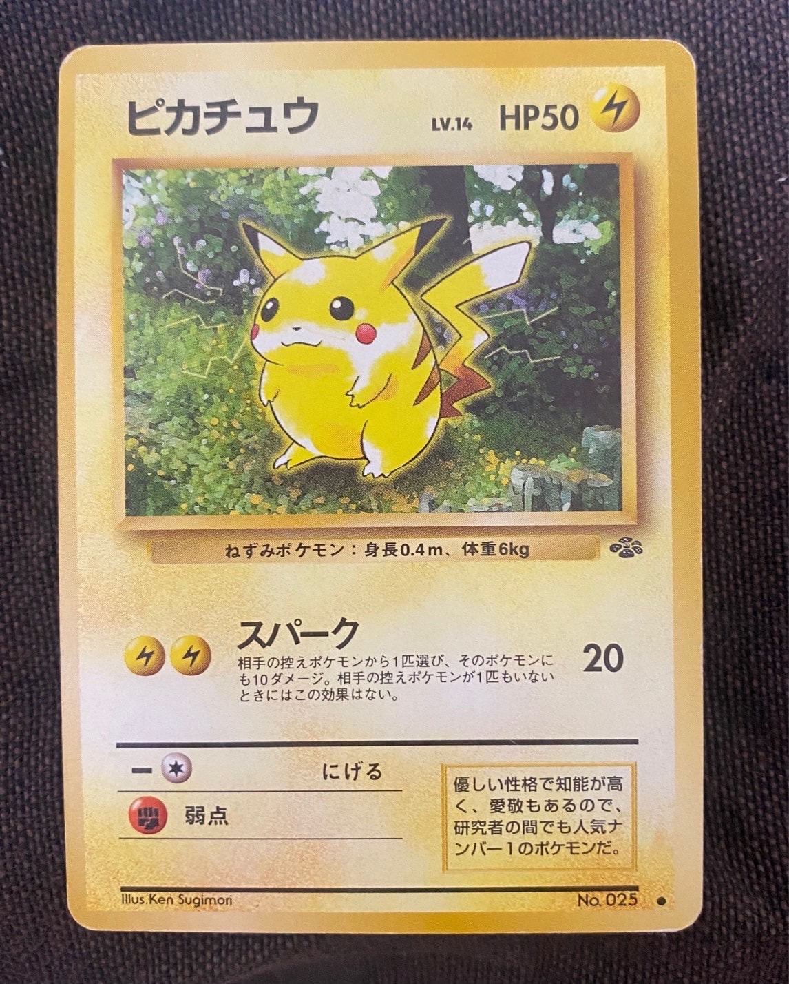 ピカチュウ ○ : 旧裏 [PMCG2 No.025](拡張パック「ポケモンジャングル