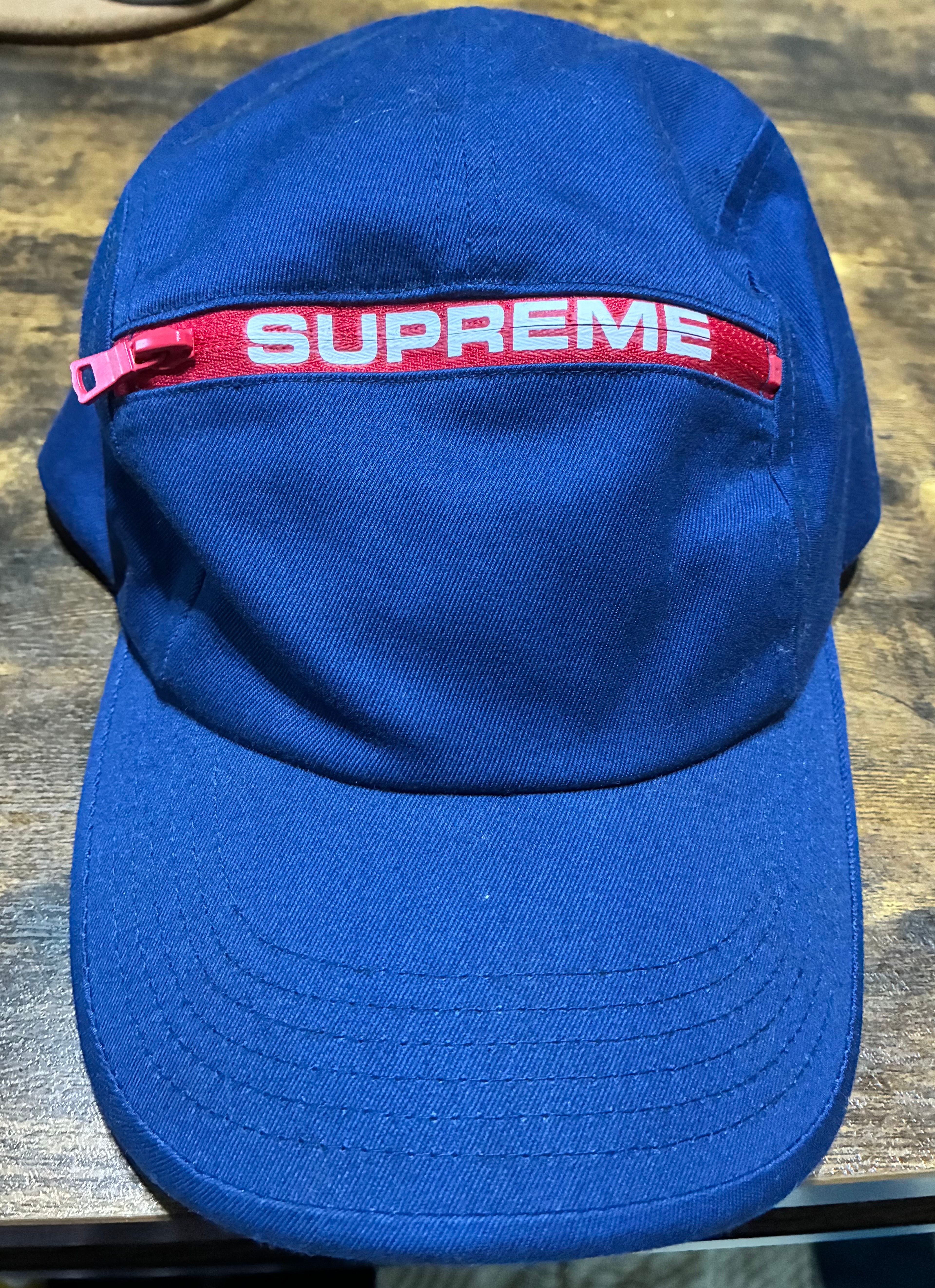 Supreme Top Zip Camp Cap "Navy"